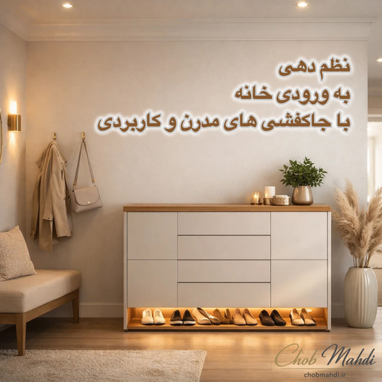 نظم دهی به ورودی خانه با جاکفشیهای مدرن و کاربردی