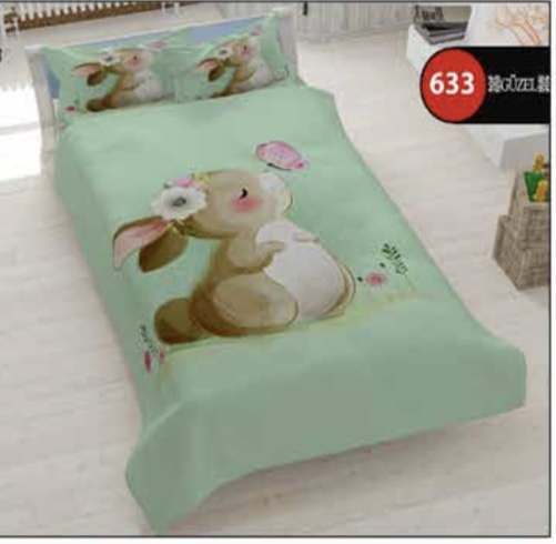 ست روتختی دخترانه سه بعدی گوزل یک نفره کد 633