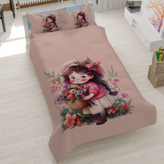 ست روتختی دخترانه سه بعدی گوزل یک نفره کد 621