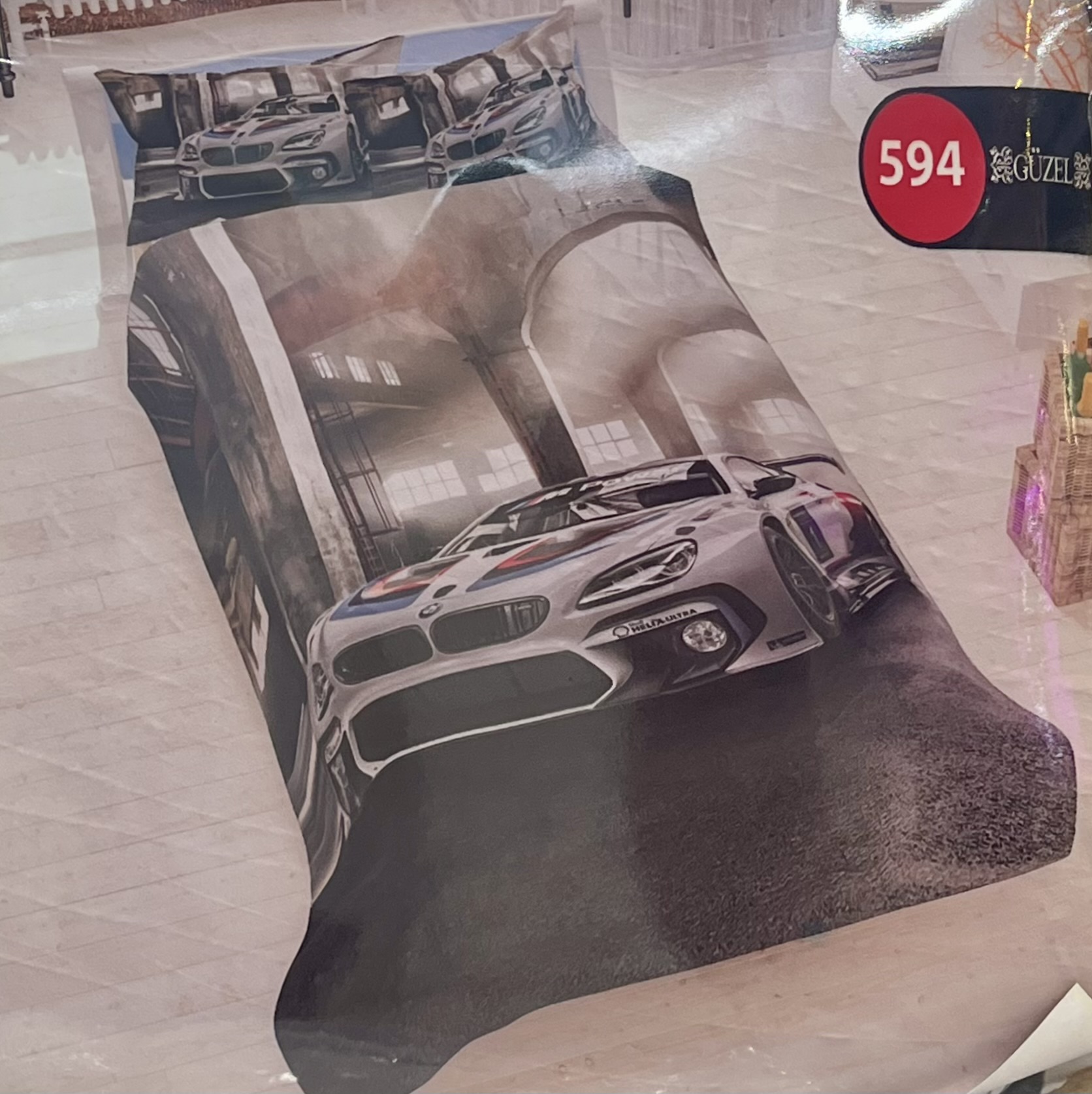 ست روتختی طرح ماشین سه بعدی گوزل یک نفره کد۵۹۴