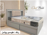 تخت دونفره 160 باکس دار مدل اهورا کرکره ای