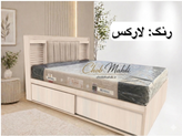تخت دونفره 160 باکس دار مدل اهورا کرکره ای
