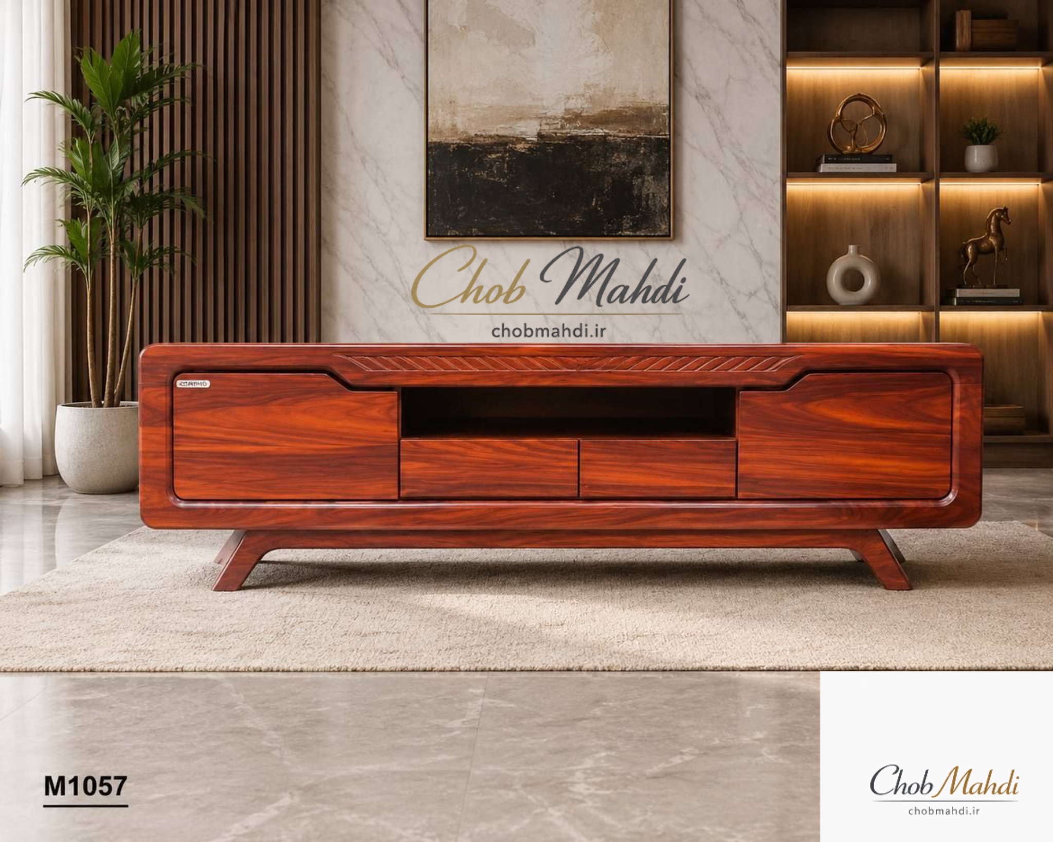 میز تلویزیون 170 MDF وکیوم کد M1057