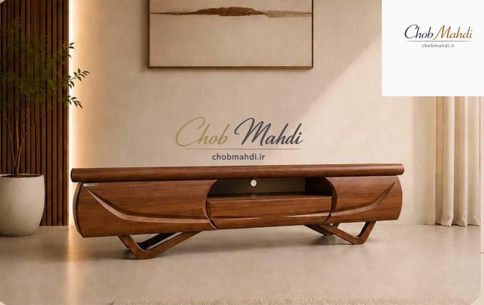 میز تلویزیون 160 و 180 MDF وکیوم کد M1090