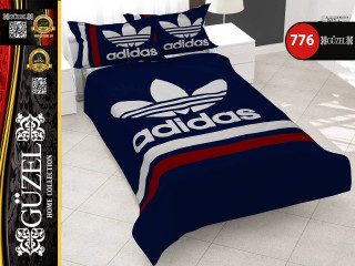 ست روتختی سه بعدی گوزل کد 776 طرح adidas یک نفره و دو نفره