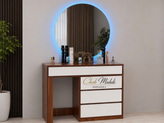 میز آرایش 4 کشو با آینه LED نور مخفی