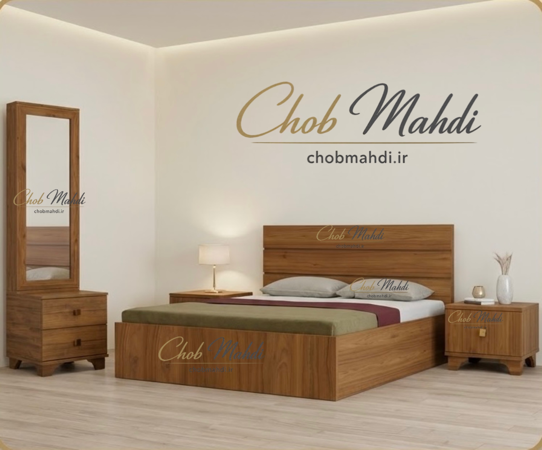 ست سرویس خواب دونفره کد 306+ اقتصادی